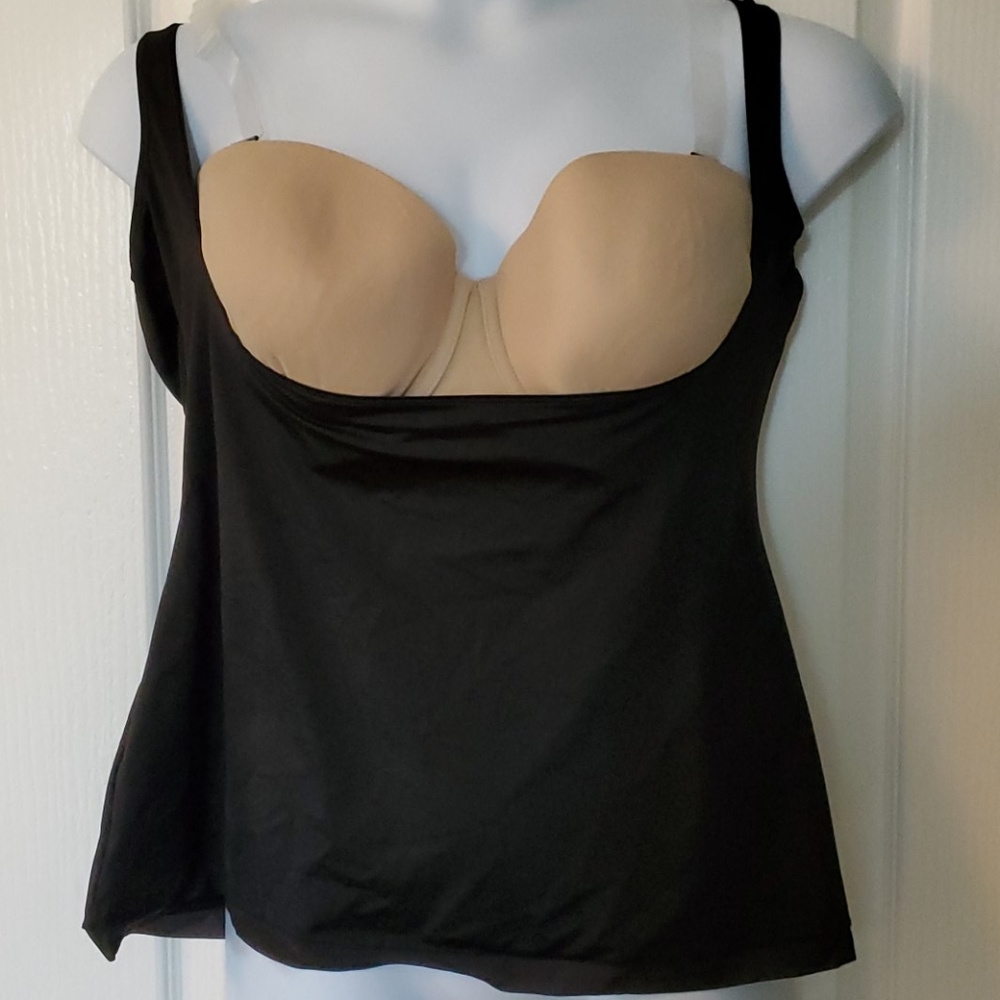 Spanx 3X black pushup camisole